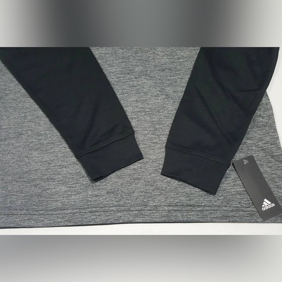 Adidas Quarter Zip Color Block Long Sleeve Active Top - Picture 10 of 11